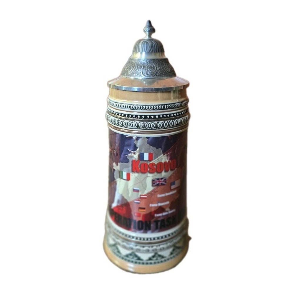 Limited Edition German Beer Stein: Kosovo Operation Task Force Falcon # 6/5000